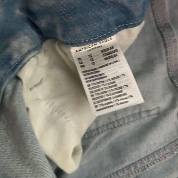 American Eagle 🦅 Curvy Next level stretch Jeans. Light used. Pretty Blue denim - Picture 4 of 8